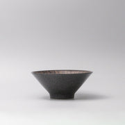 Bowl V shape 19cm Bronze Converging Line Glaze V637-C0871