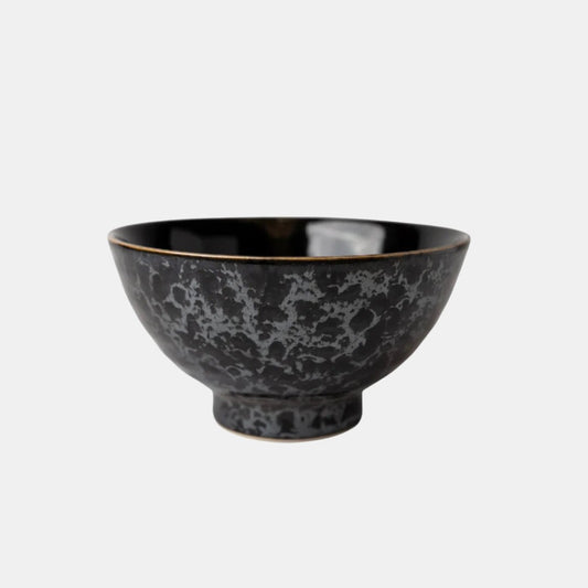 Bowl 18cm Black Meteor Glaze V637-C0872
