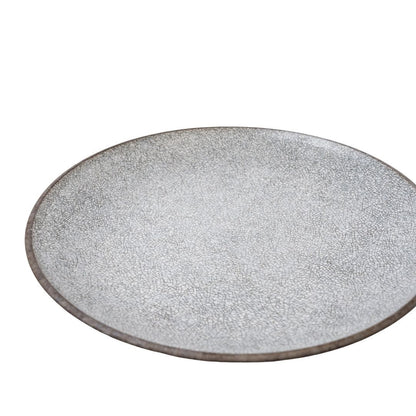 Dinner Plate 29cm Crazed Grey Glaze V637-C0875