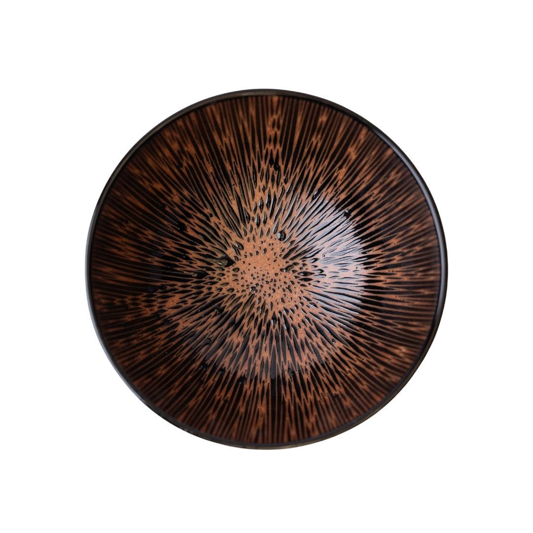 Bowl 19.5cm Bronze Converging Glaze V637-C0879