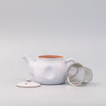 Teapot 300ml Speckled White Glaze V637-C0881