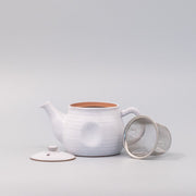 Teapot 300ml Speckled White Glaze V637-C0881
