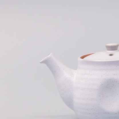 Teapot 300ml Speckled White Glaze V637-C0881