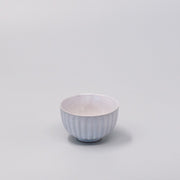 Tea Cup Ridged 150ml Speckled White V637-C0885