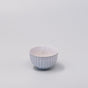 Tea Cup Ridged 150ml Speckled White V637-C0885