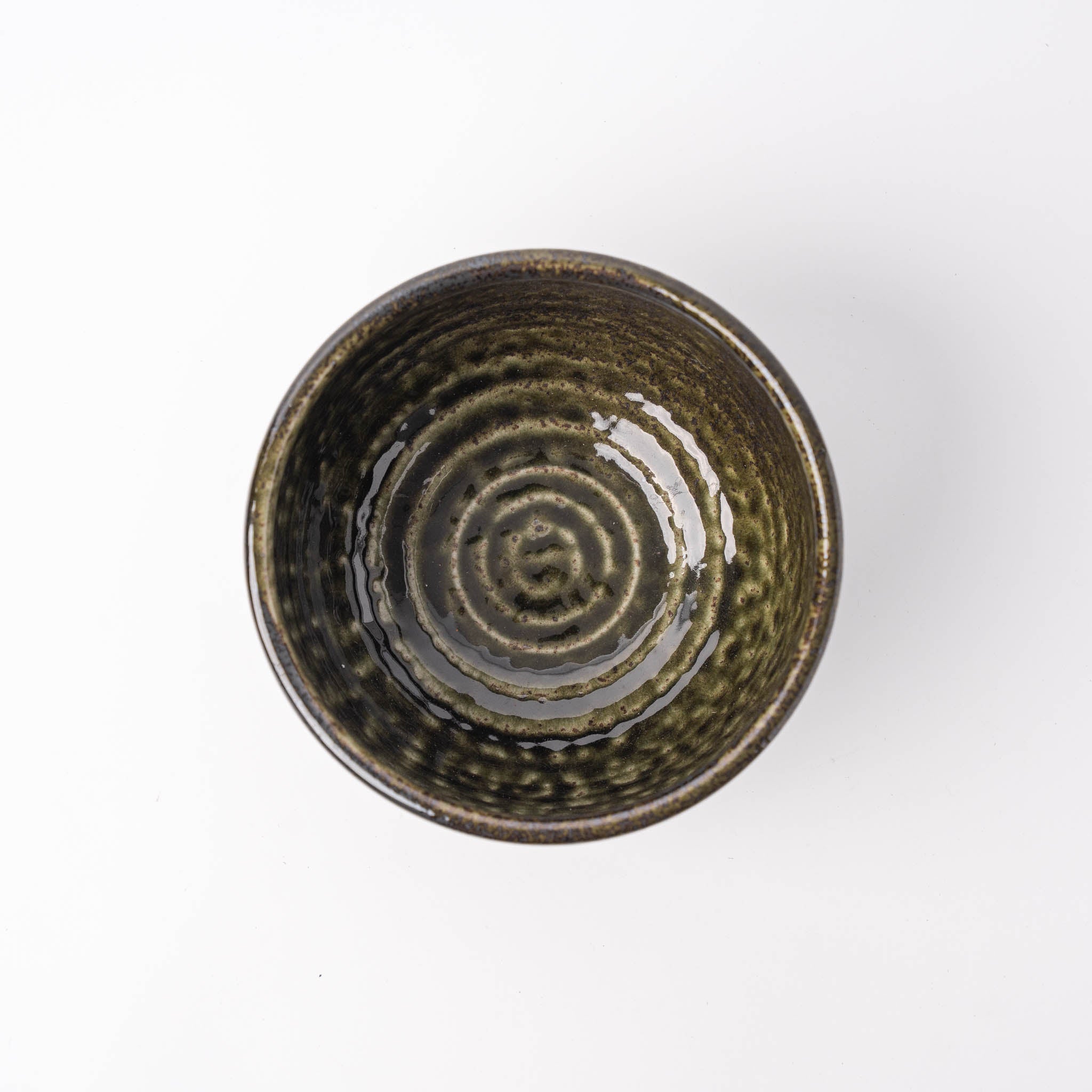 Udon Bowl 16cm Black Moss Glaze V637-C0906