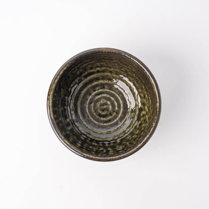 Udon Bowl 16cm Black Moss Glaze V637-C0906
