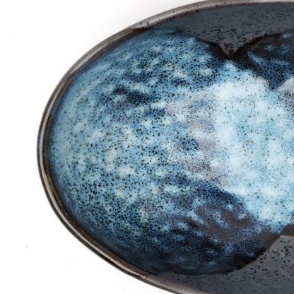Organic Bowl Oval 16cm Storm Glaze V637-C0939