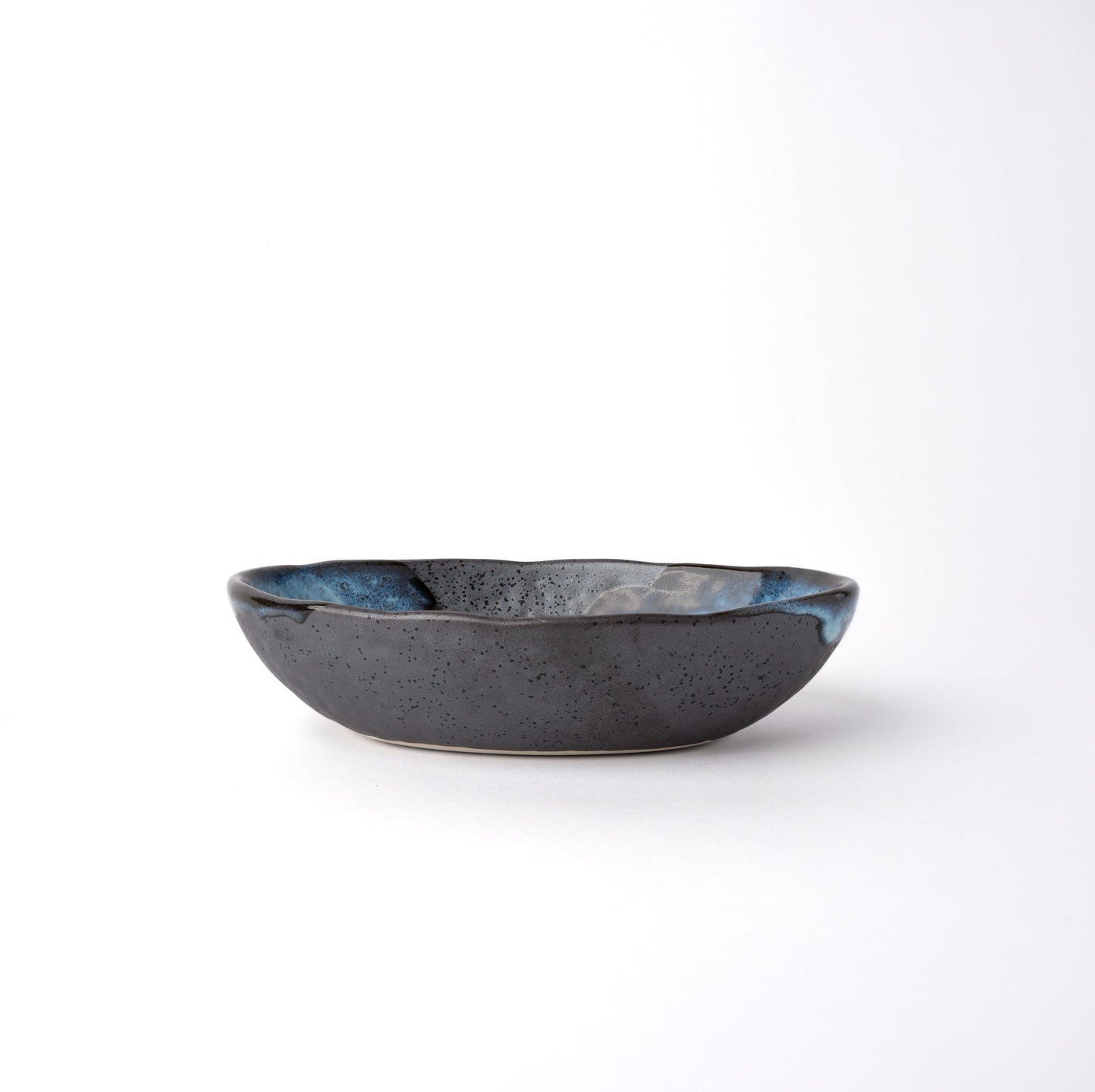 Organic Bowl Oval 16cm Storm Glaze V637-C0939