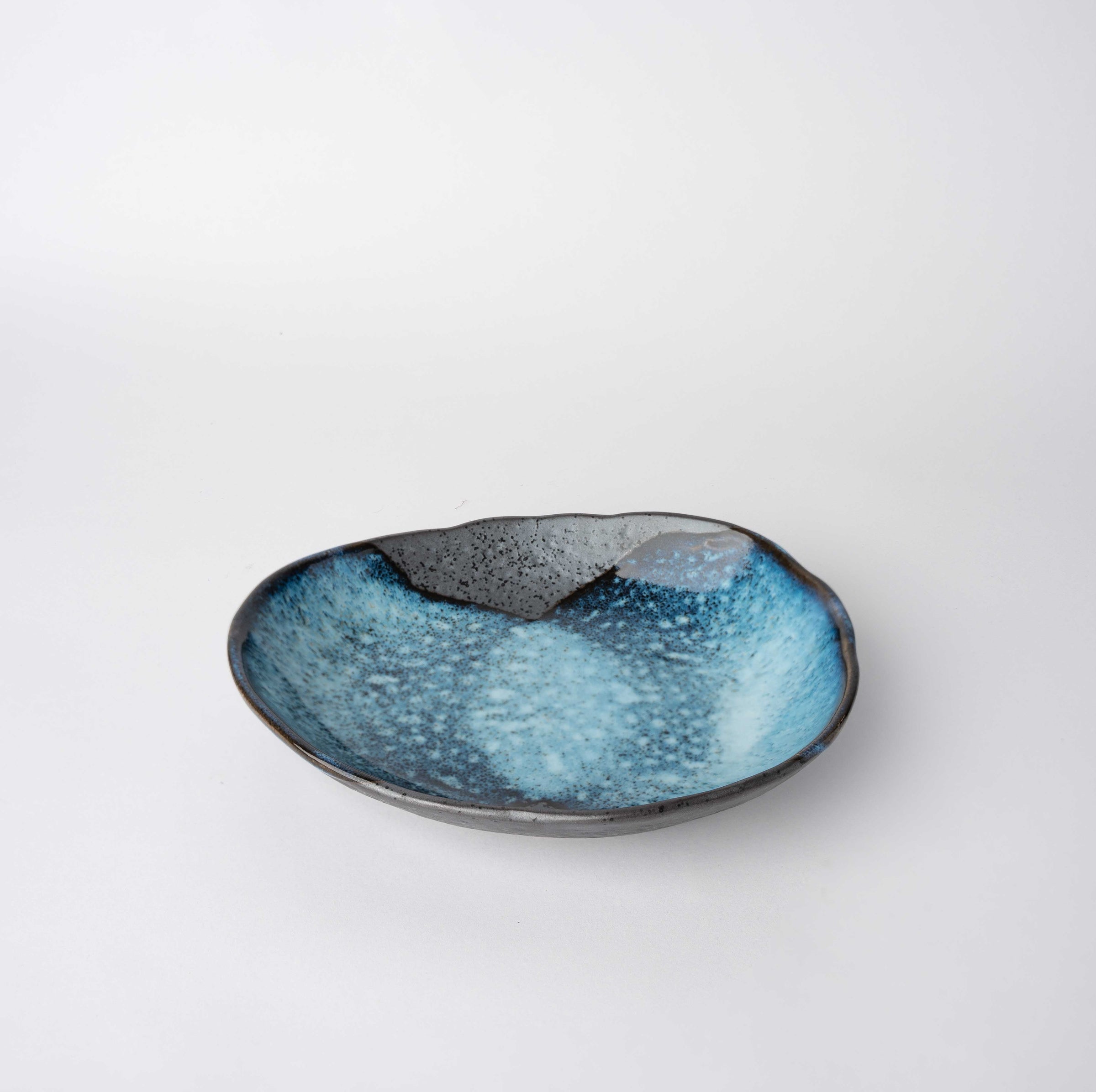 Organic Shallow Bowl 18.5cm Storm Glaze V637-C0941