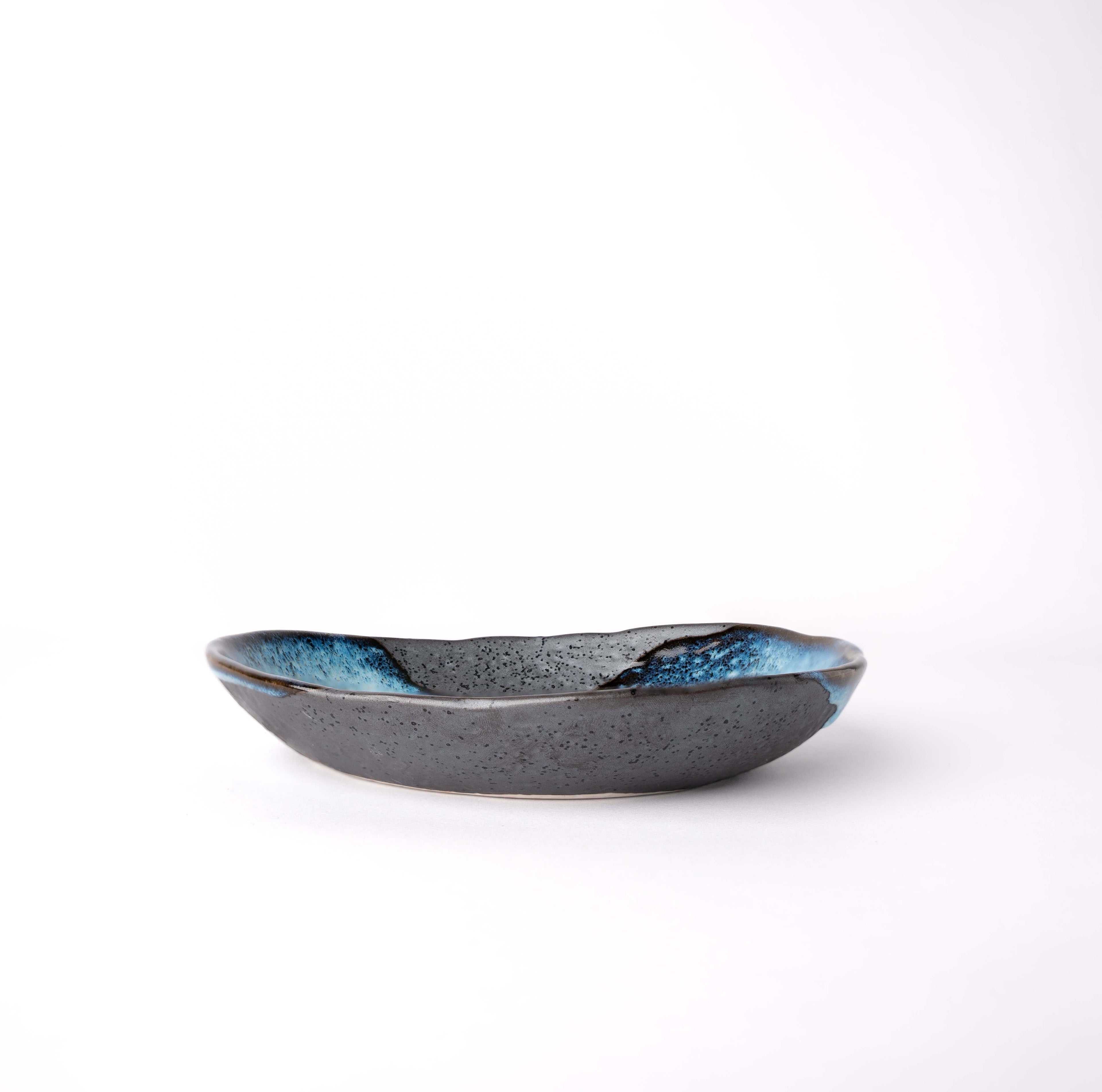 Organic Shallow Bowl 18.5cm Storm Glaze V637-C0941