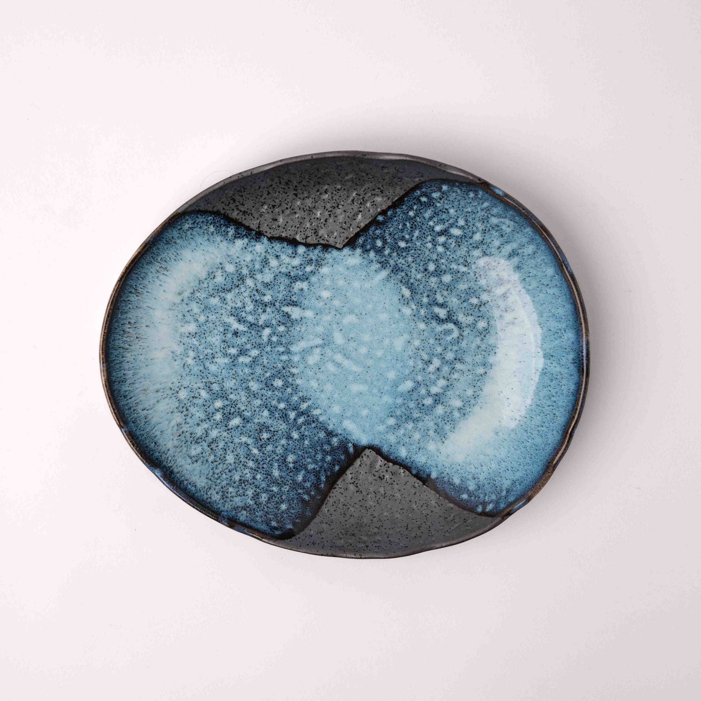 Organic Plate 25cm Storm Glaze V637-C0942