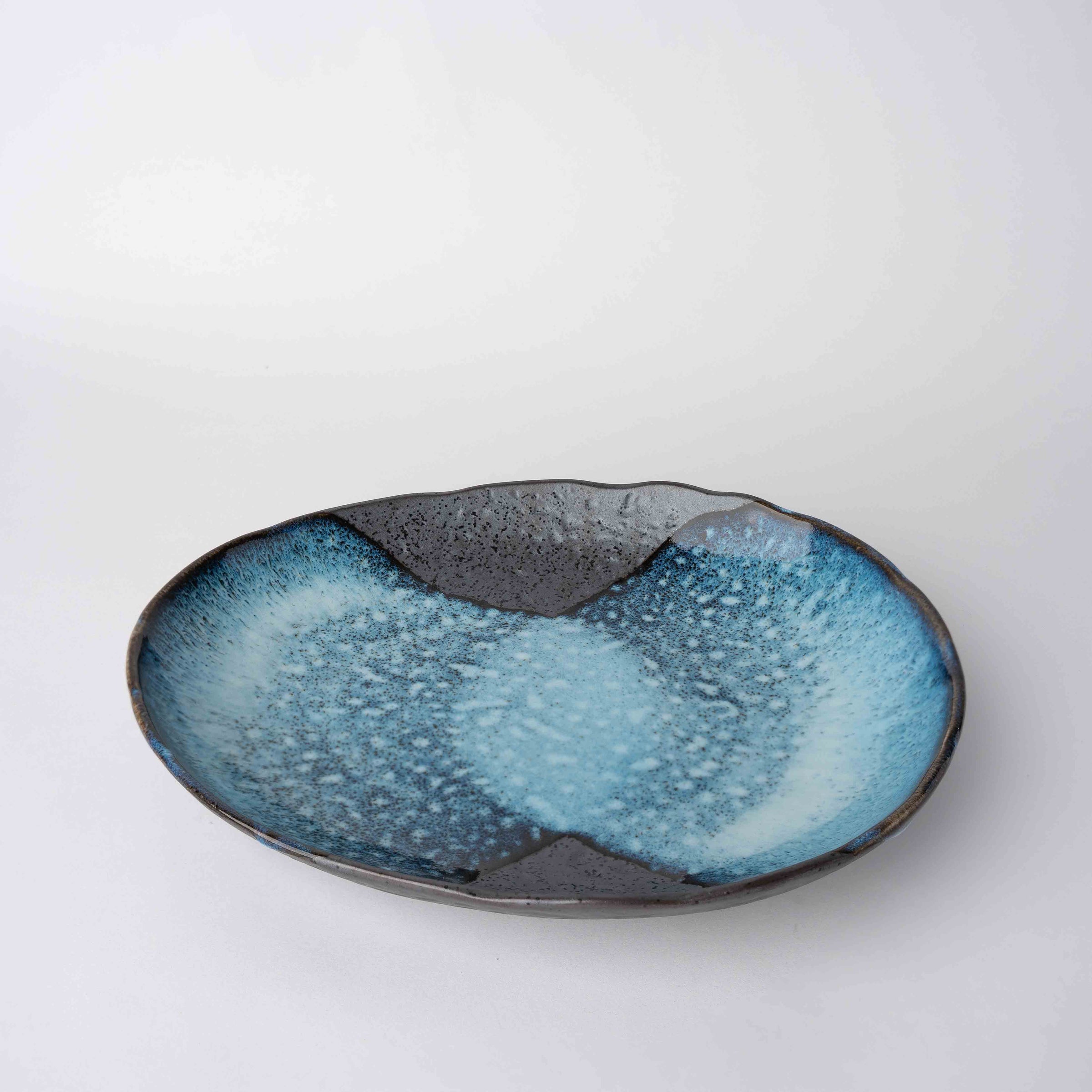 Organic Platter 31cm Storm Glaze V637-C0943