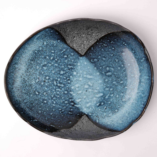 Organic Platter 31cm Storm Glaze V637-C0943