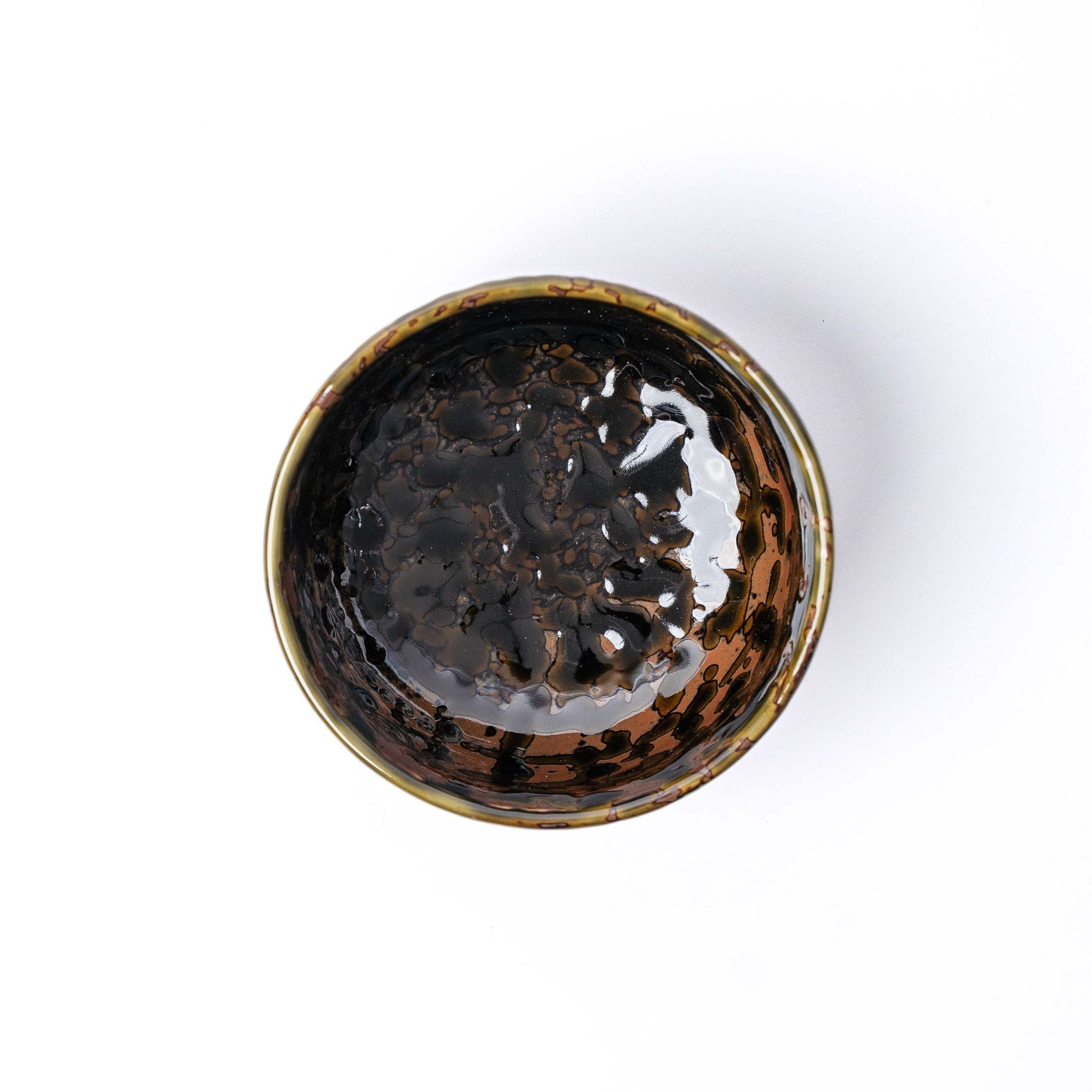 Bowl 11cm Moss Swirl Glaze V637-C0948