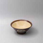 Udon Bowl 22cm Toffee Mon Glaze V637-C0961