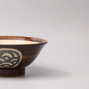 Udon Bowl 22cm Toffee Mon Glaze V637-C0961