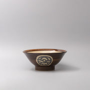 Udon Bowl 22cm Toffee Mon Glaze V637-C0961