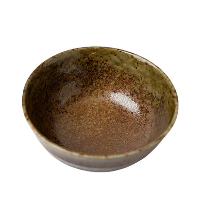 Udon Bowl Fluted 17cm Chestnut Glaze V637-C0977