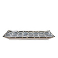 Sashimi Plate 27cm Brush Blue Ring Glaze V637-C0995C