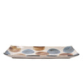 Sashimi Plate 27cm Brush Blue Spot Glaze V637-C0995E