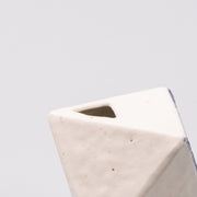 Vase Triangular White Chrysanthemum 130ml V637-C0997B