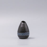 Vase Pinecone 10H Black Wave Design V637-C0999C