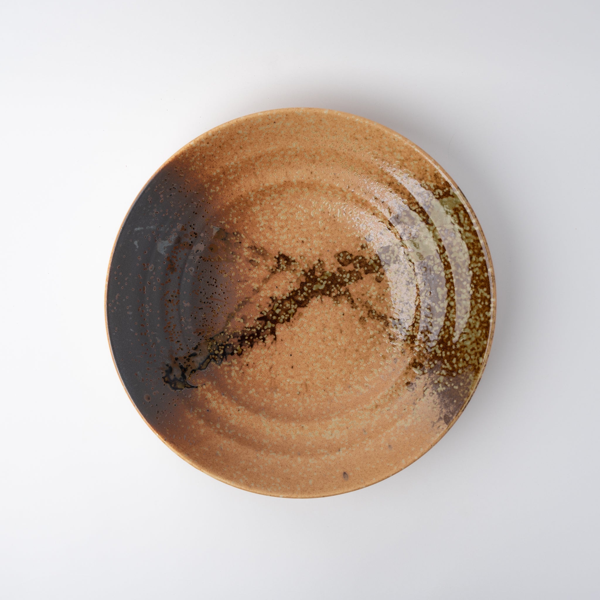 Serving Bowl Flat Base 29cm Wabi Sabi Glaze V637-C1015