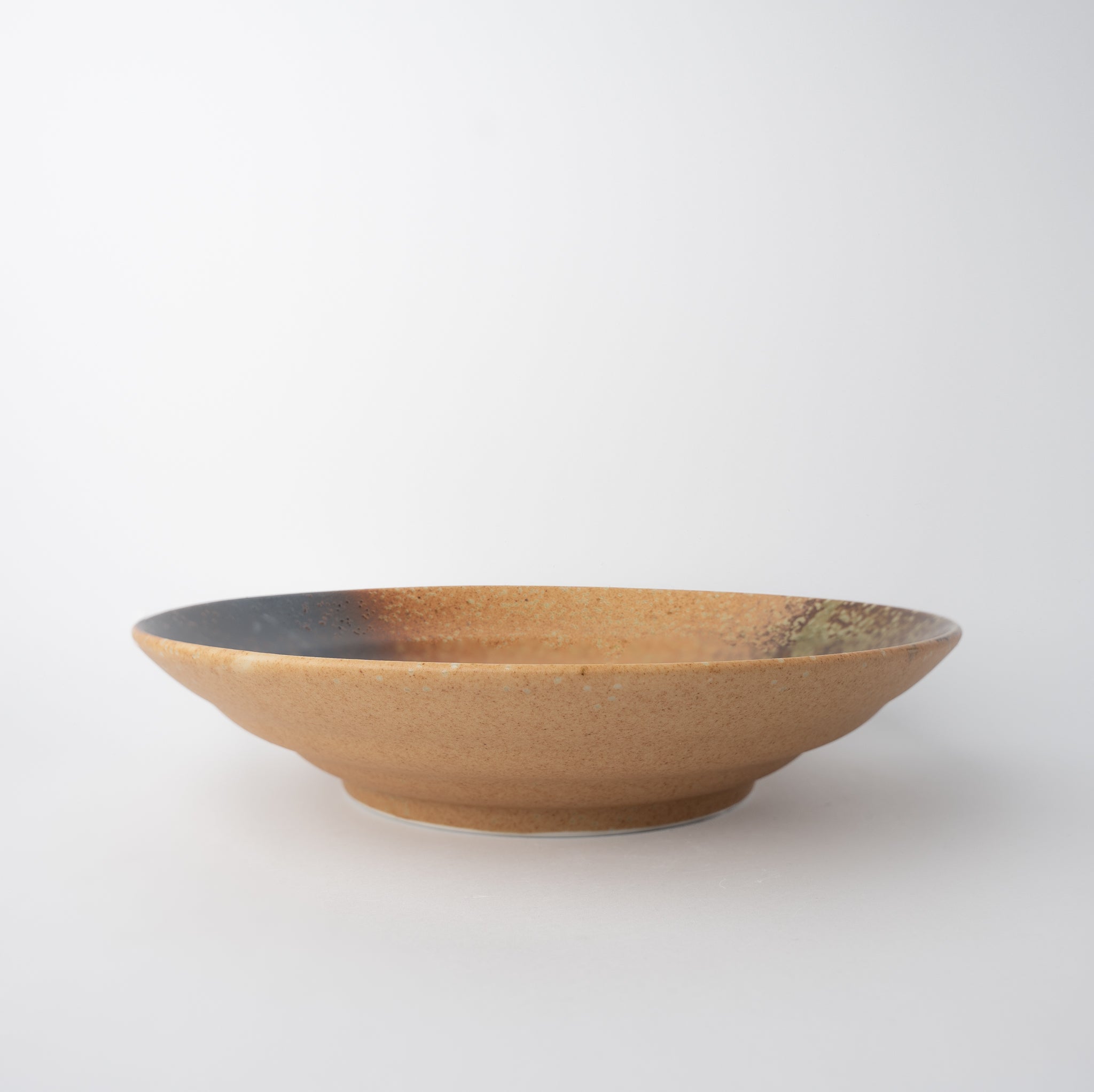 Serving Bowl Flat Base 29cm Wabi Sabi Glaze V637-C1015
