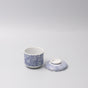 Cup Chawanmushi 170ml Blue Paisley Glaze V637-C1053