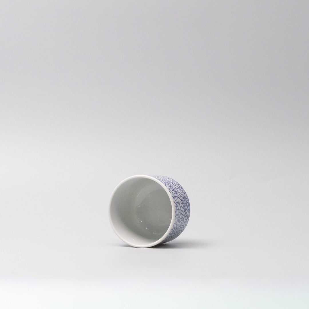 Cup Chawanmushi 170ml Blue Paisley Glaze V637-C1053