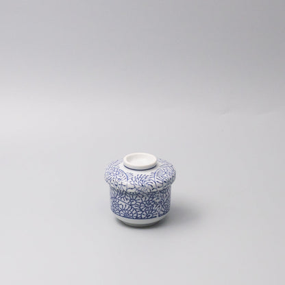 Cup Chawanmushi 170ml Blue Paisley Glaze V637-C1053