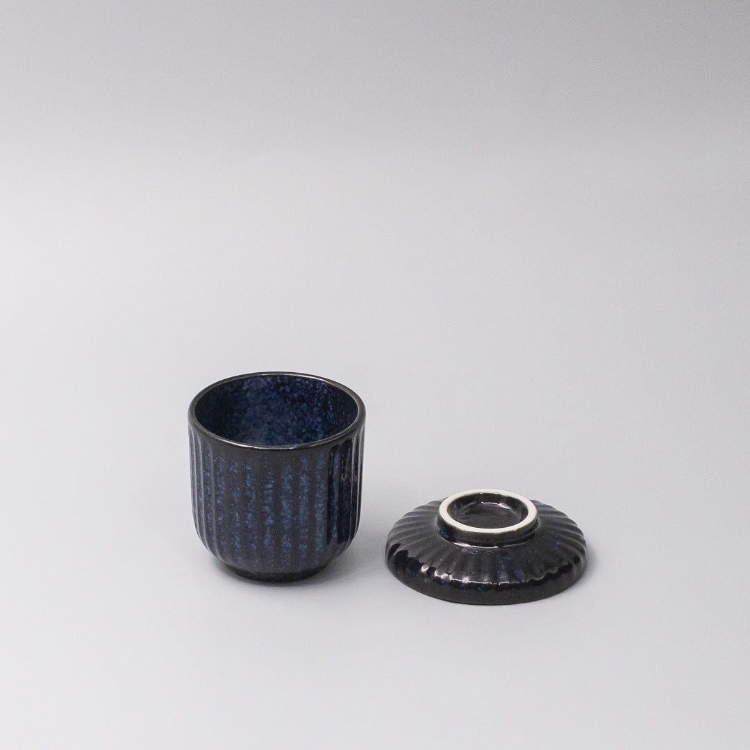 Cup Chawanmushi 170ml Indigo Blue Glaze V637-C1055