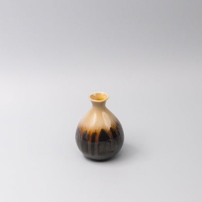 Sake Jug 300ml Black Gloss Sunflower Drip Glaze V637-C1056