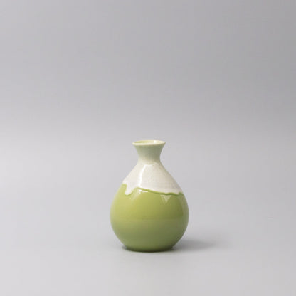 Sake Jug 300ml Pistachio White Drip V637-C1058