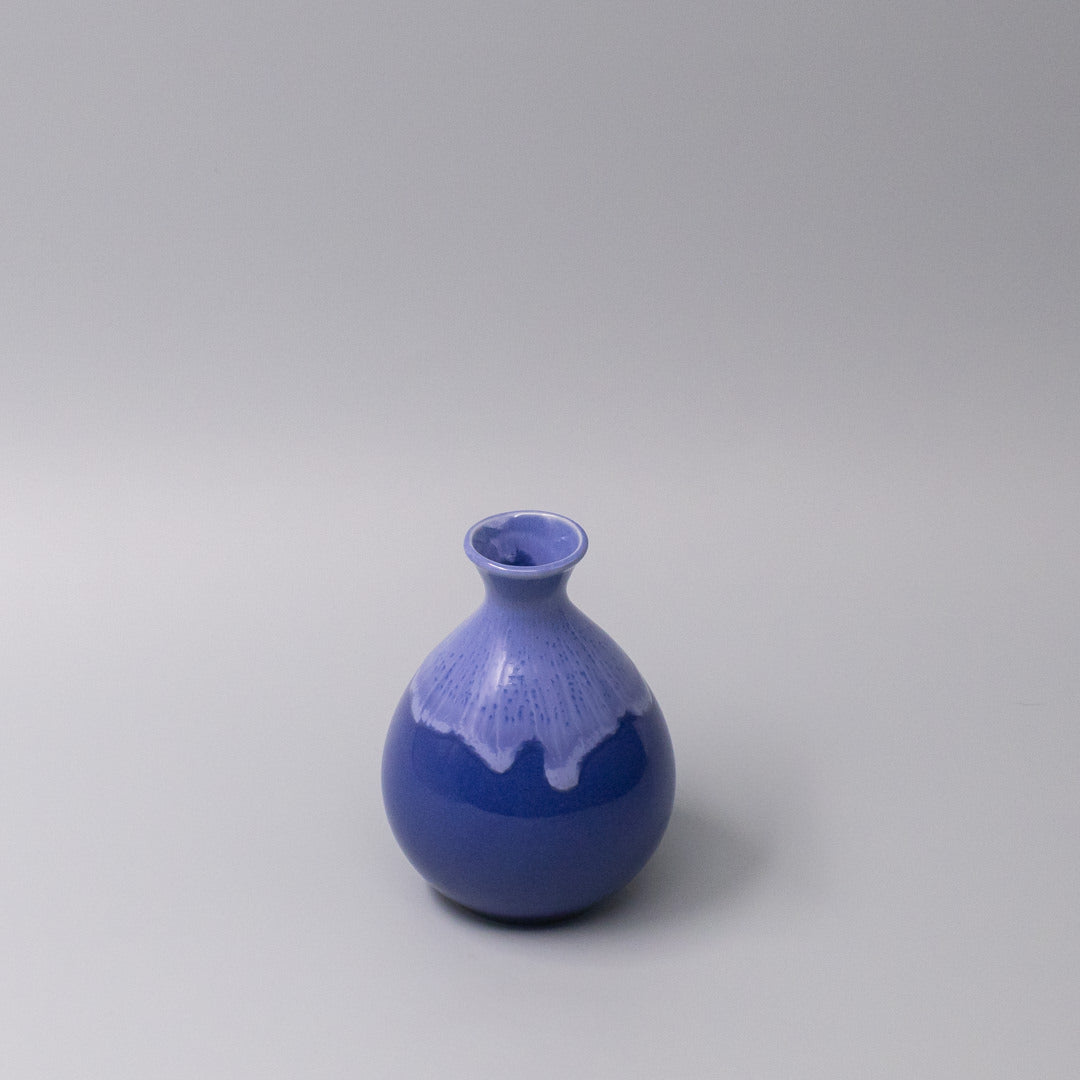 Sake Jug 300ml Cornflower Blue white Drip V637-C1059