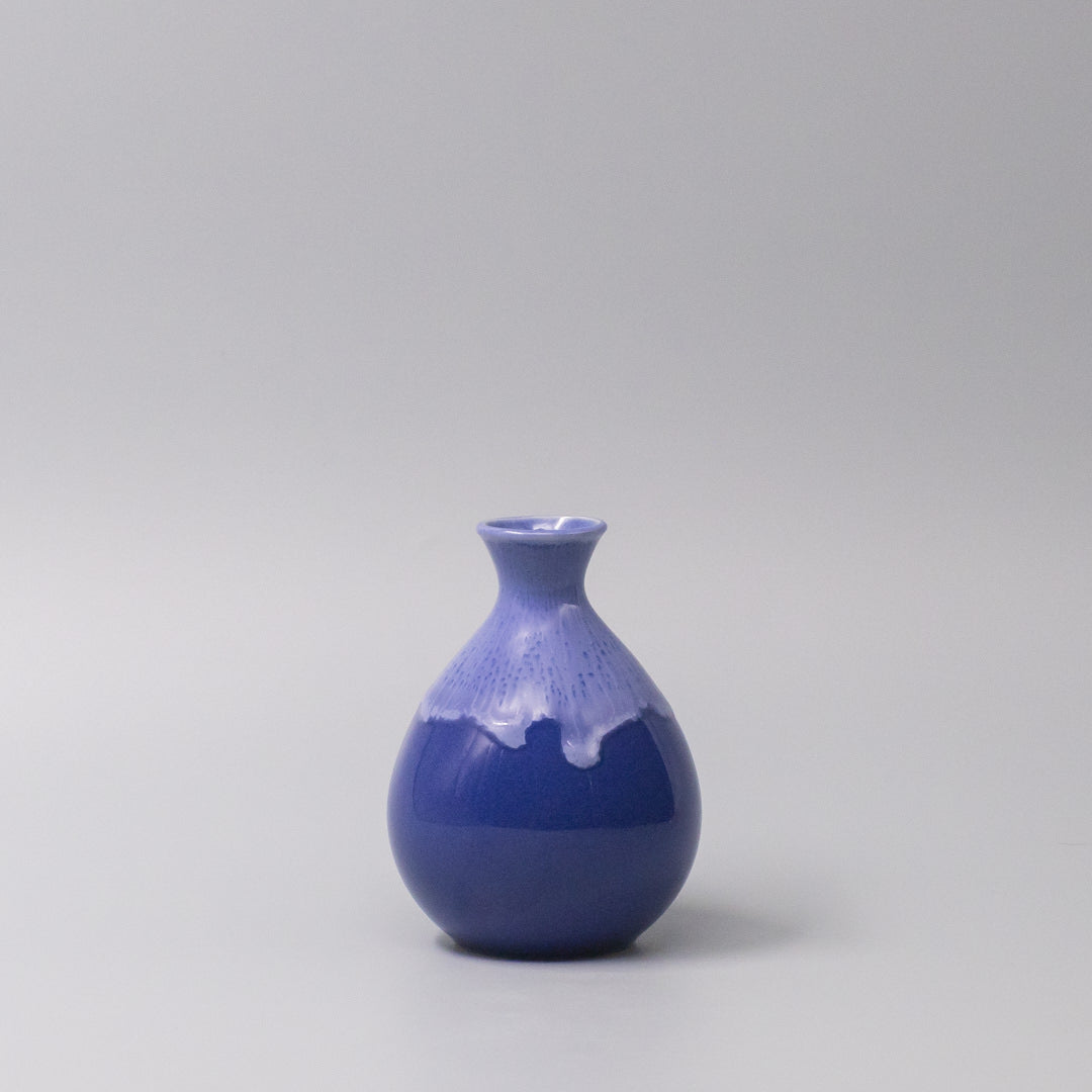 Sake Jug 300ml Cornflower Blue white Drip V637-C1059
