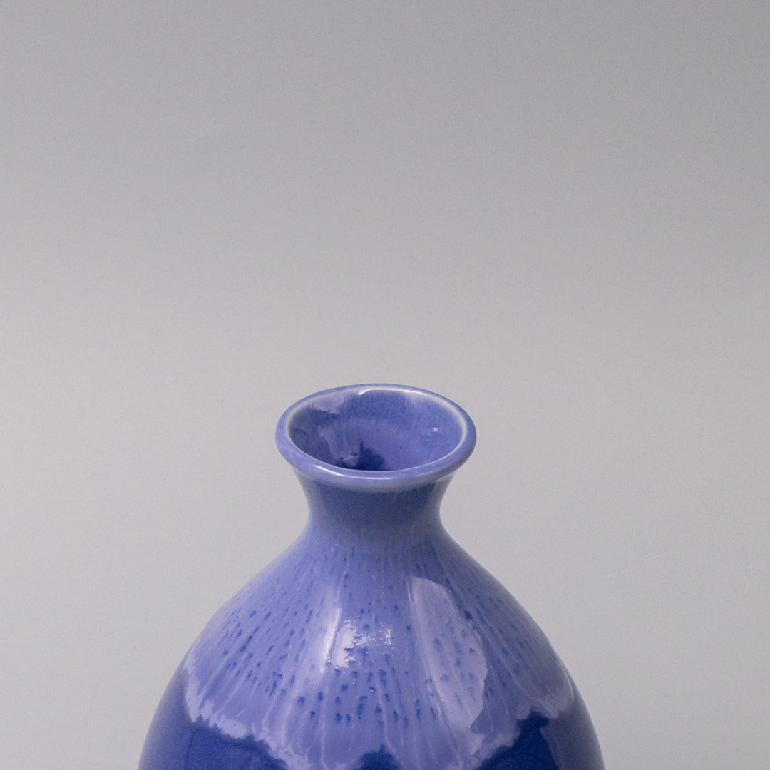 Sake Jug 300ml Cornflower Blue white Drip V637-C1059