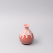 Sake Jug 300ml Pink White Drip Glaze V637-C1060