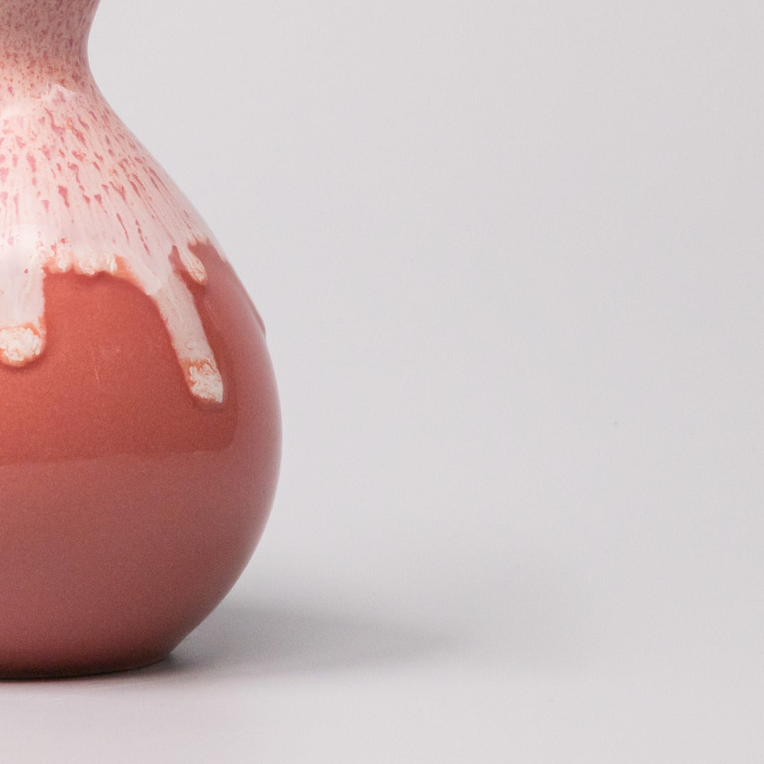 Sake Jug 300ml Pink White Drip Glaze V637-C1060