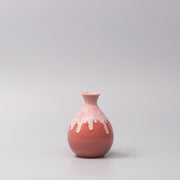 Sake Jug 300ml Pink White Drip Glaze V637-C1060