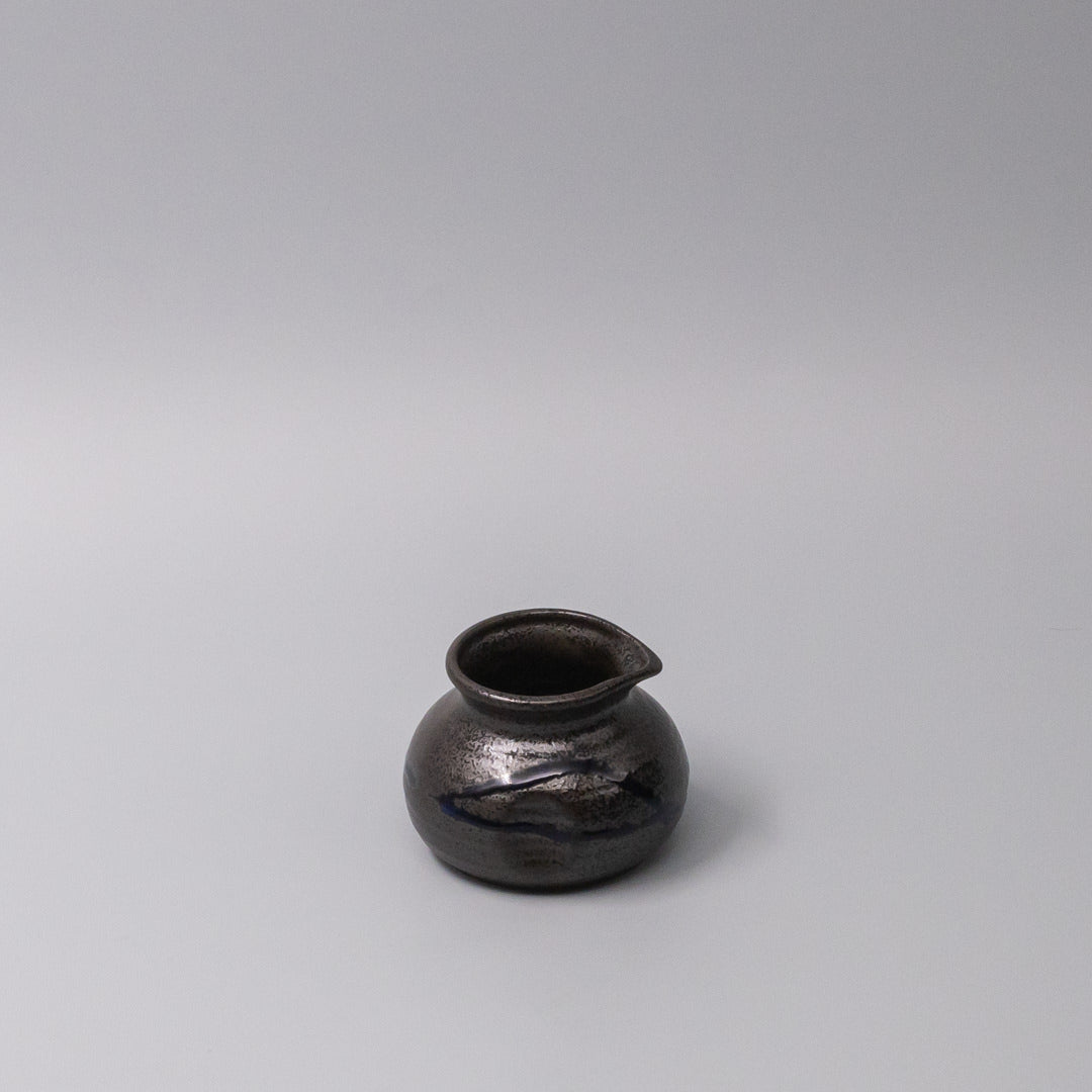 Pourer 120ml Metallic Black Blue Drip Glaze V637-C1062