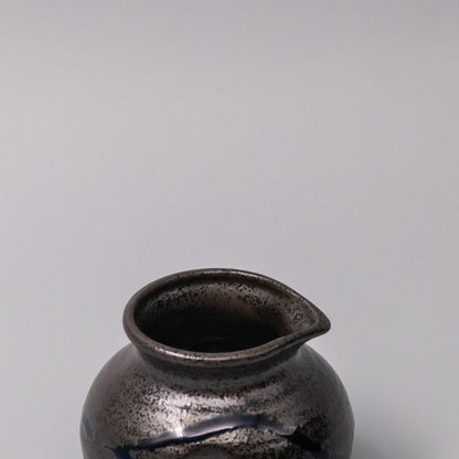 Pourer 120ml Metallic Black Blue Drip Glaze V637-C1062