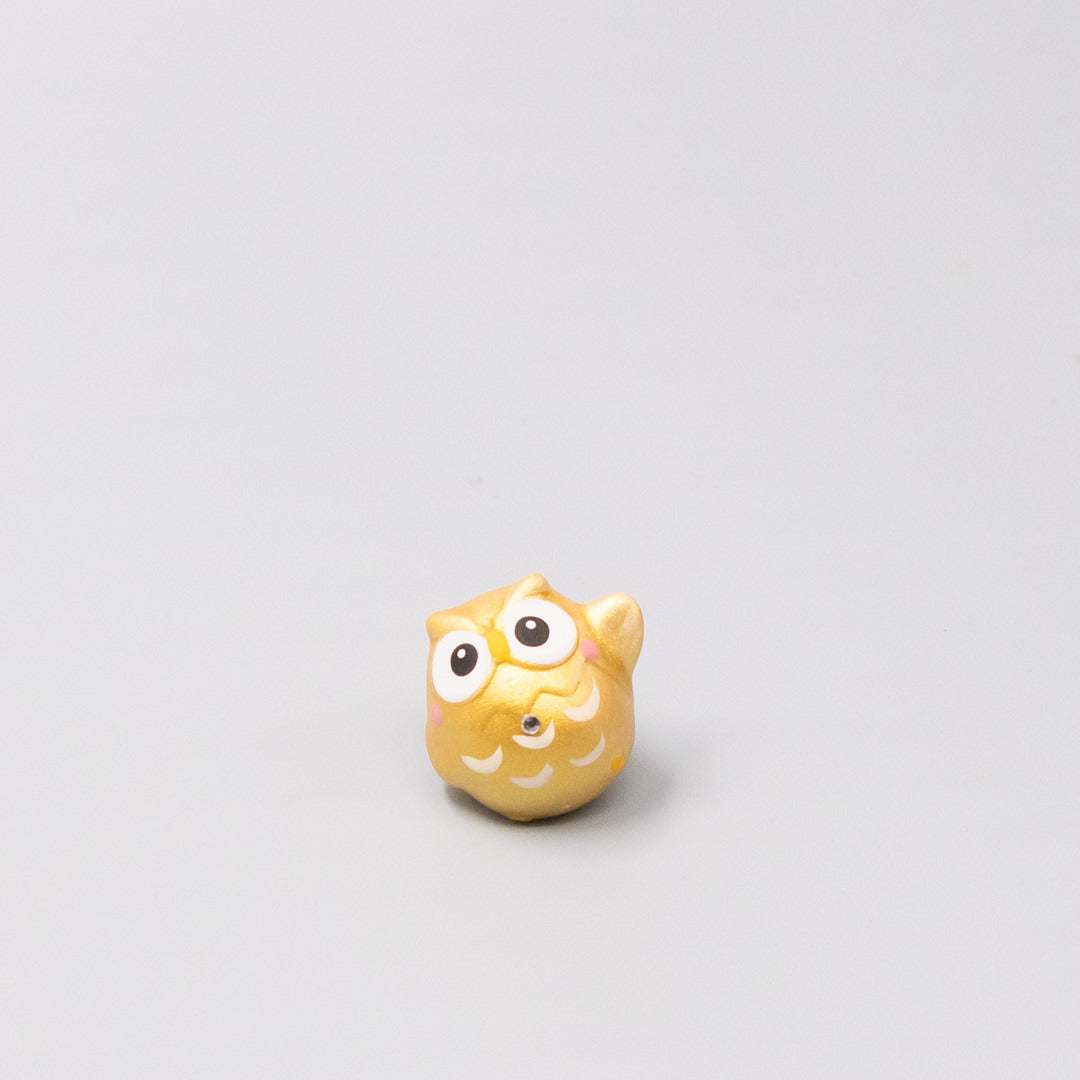 Okimono Lucky Gold Owl V637-C1069B