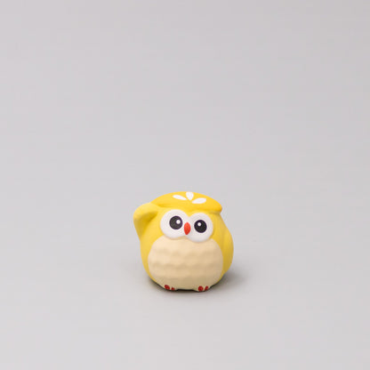 Okimono Lucky Honey Owl V637-C1070B