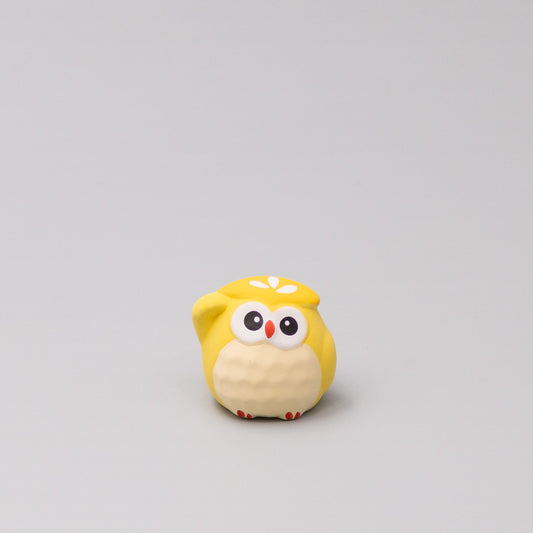 Okimono Lucky Honey Owl V637-C1070B