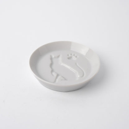 Sauce Dish Silhouette Cat V637-C1076