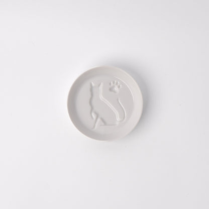 Sauce Dish Silhouette Cat V637-C1076