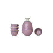 Sake Set for Four 280ml Lilac Glaze V637-C1092