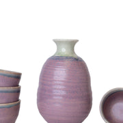 Sake Set for Four 280ml Lilac Glaze V637-C1092